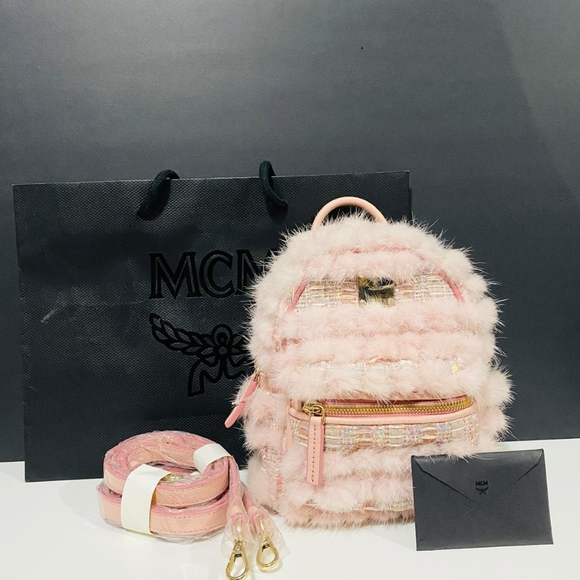 Sold!!Mcm pink Swarovski backpack - Picture 1 of 16